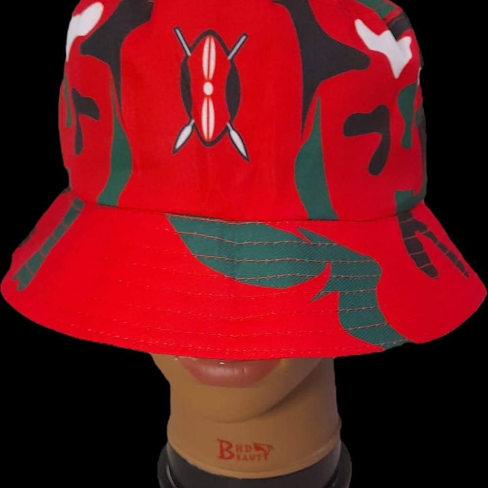 Red Bucket Hat